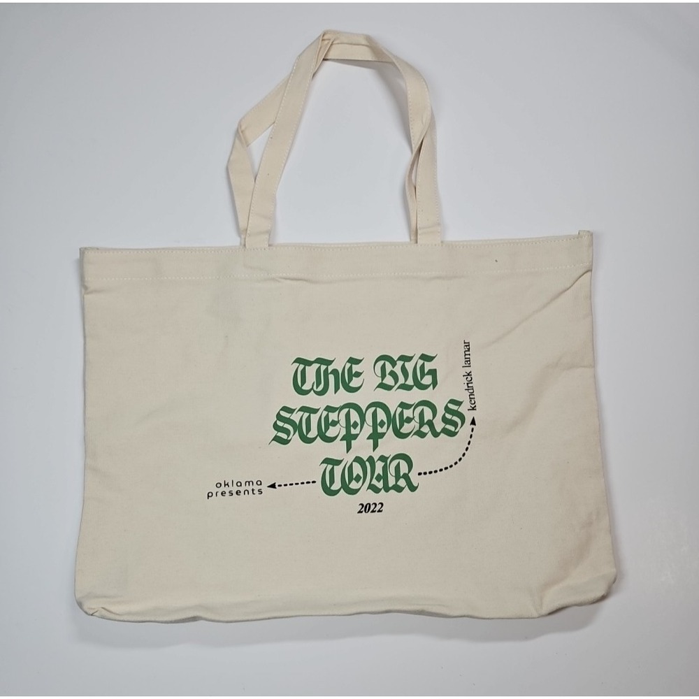 Kendrick Lamar Big Steppers Tour 2022 Rich Spirit Canvas Tote Bag NWOT